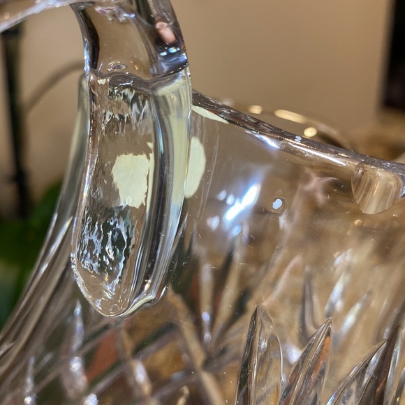 Vintage Europa Hand Cut 24% Lead Crystal Diamond & Starburst Motif Jug Pitcher - Picture 6 of 9